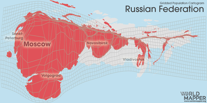 Russia Population Density Map - Marjy Shannen