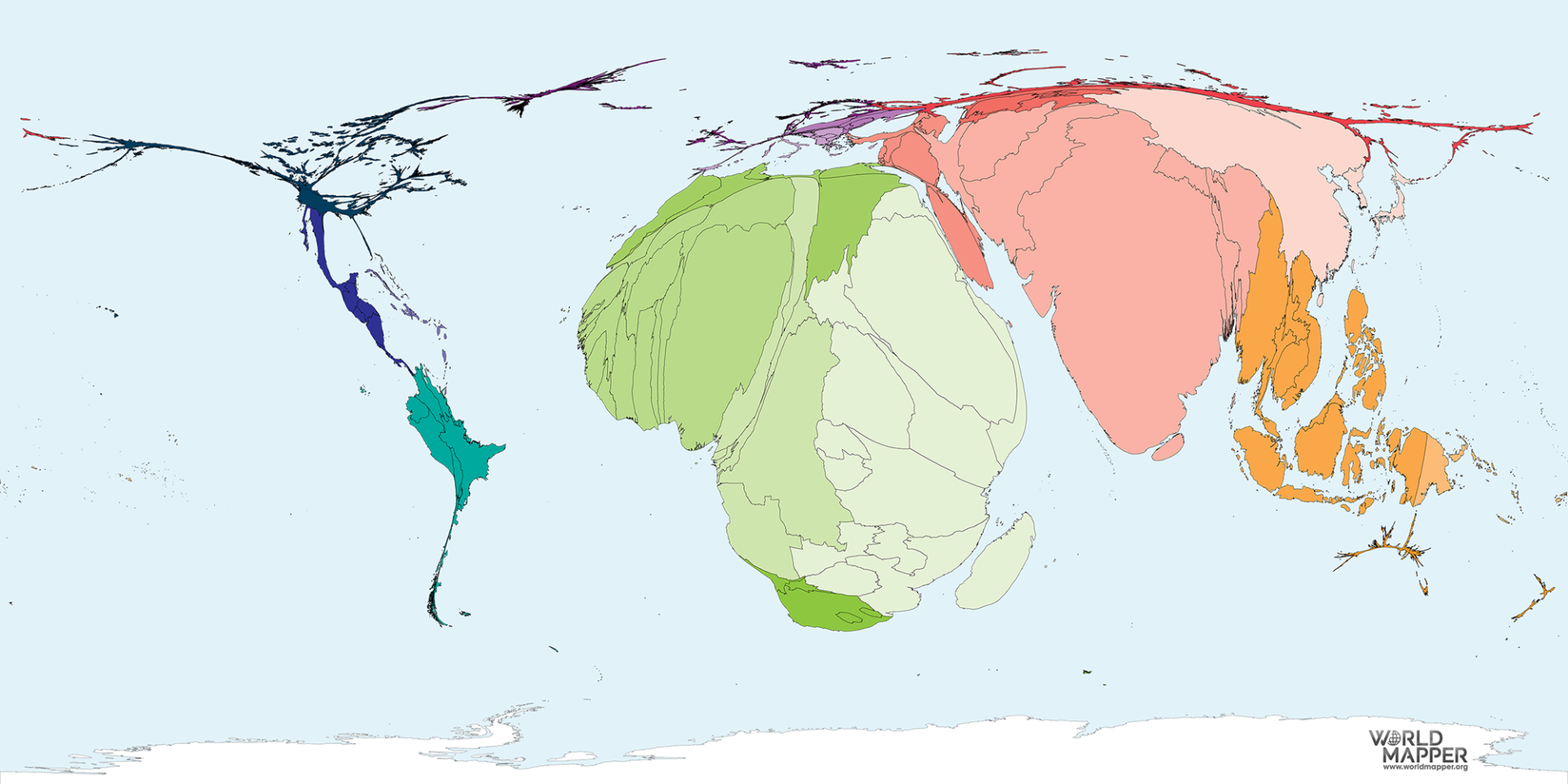 Countries With No Rivers Map | No Water Access
