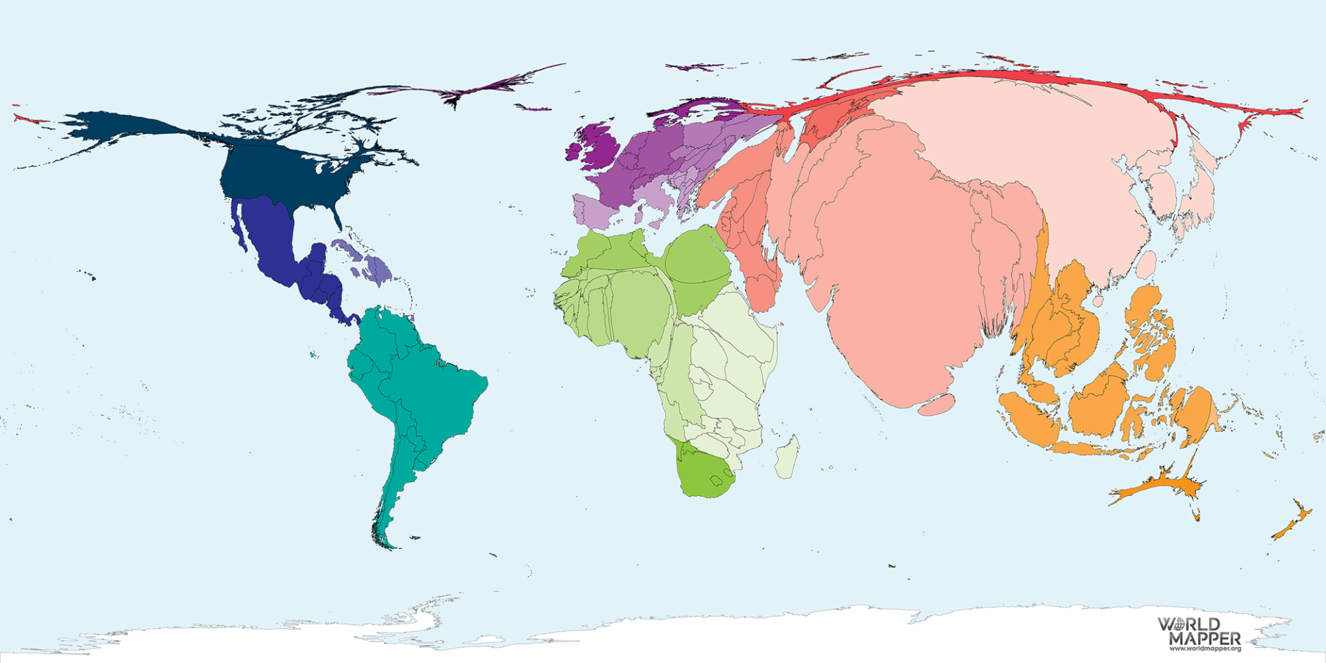 Female Youth Literacy - Worldmapper