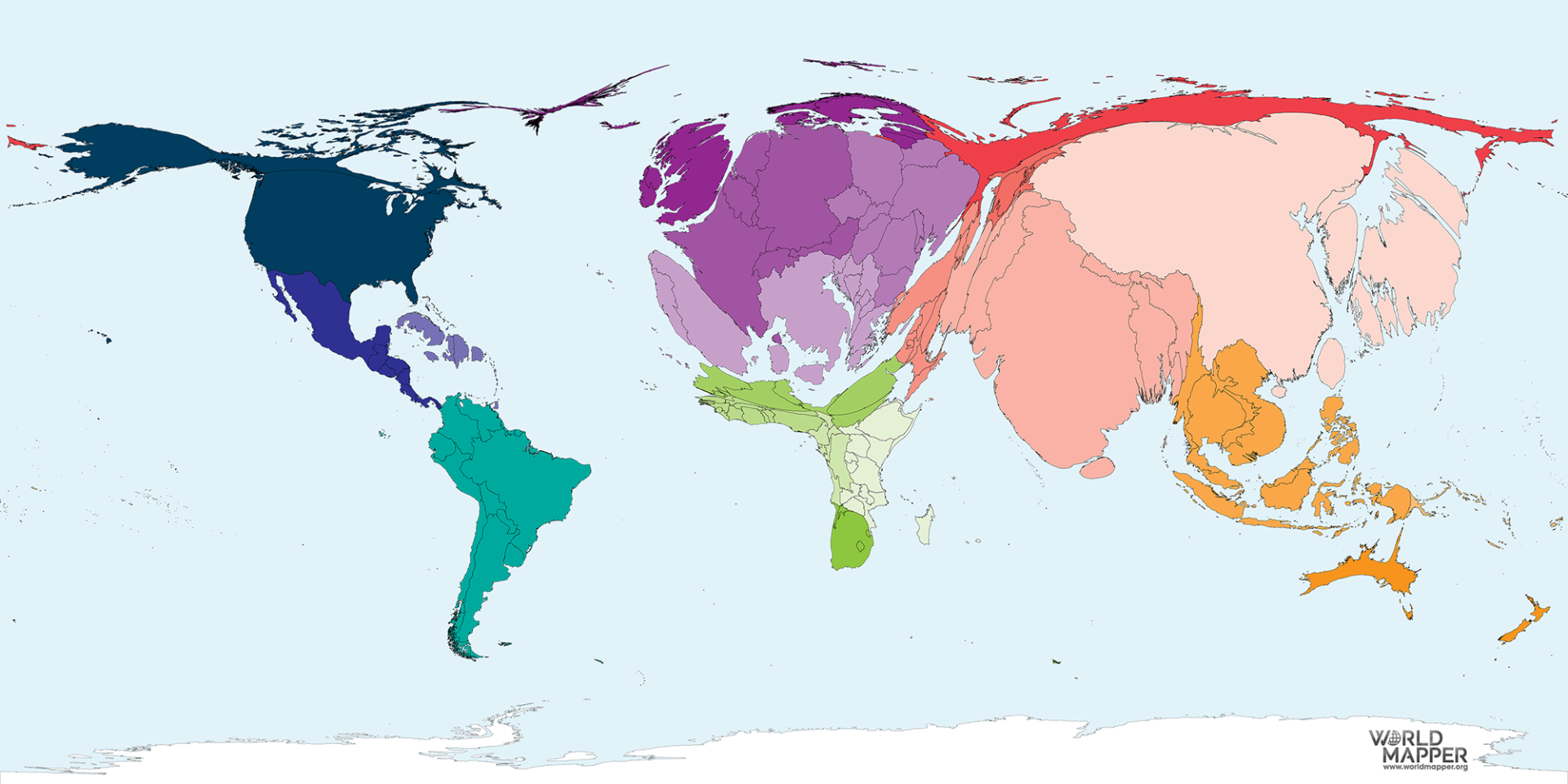 Population Year 2020 Worldmapper