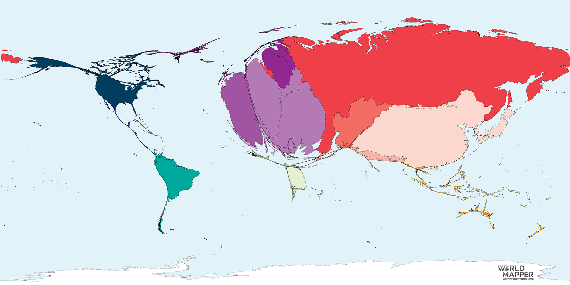 Buckwheat Production Worldmapper