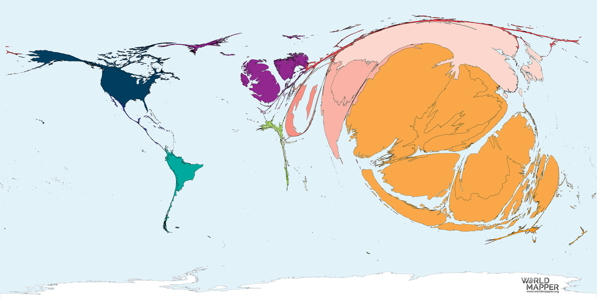 Migration to Bangladesh 19902017 Worldmapper
