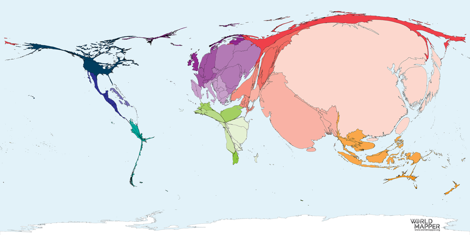Cabbage Production Worldmapper