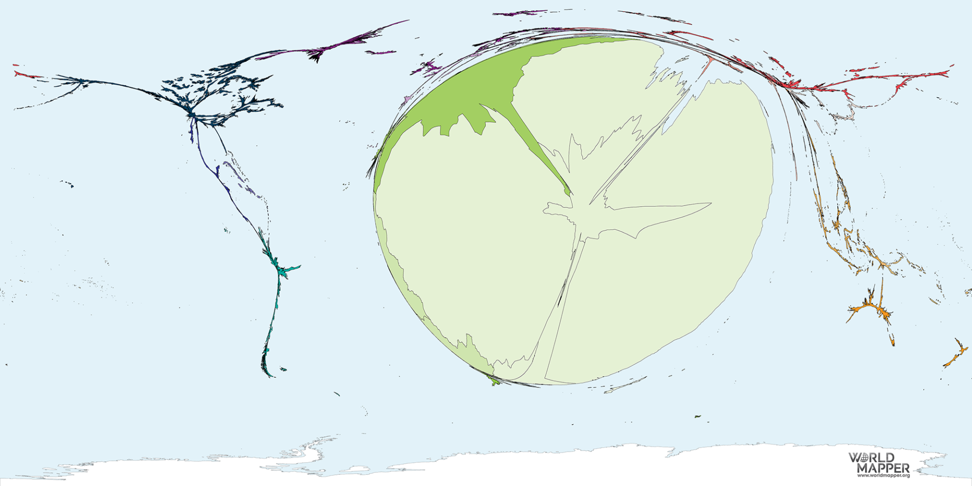 Migration To Ethiopia 1990 2017 Worldmapper