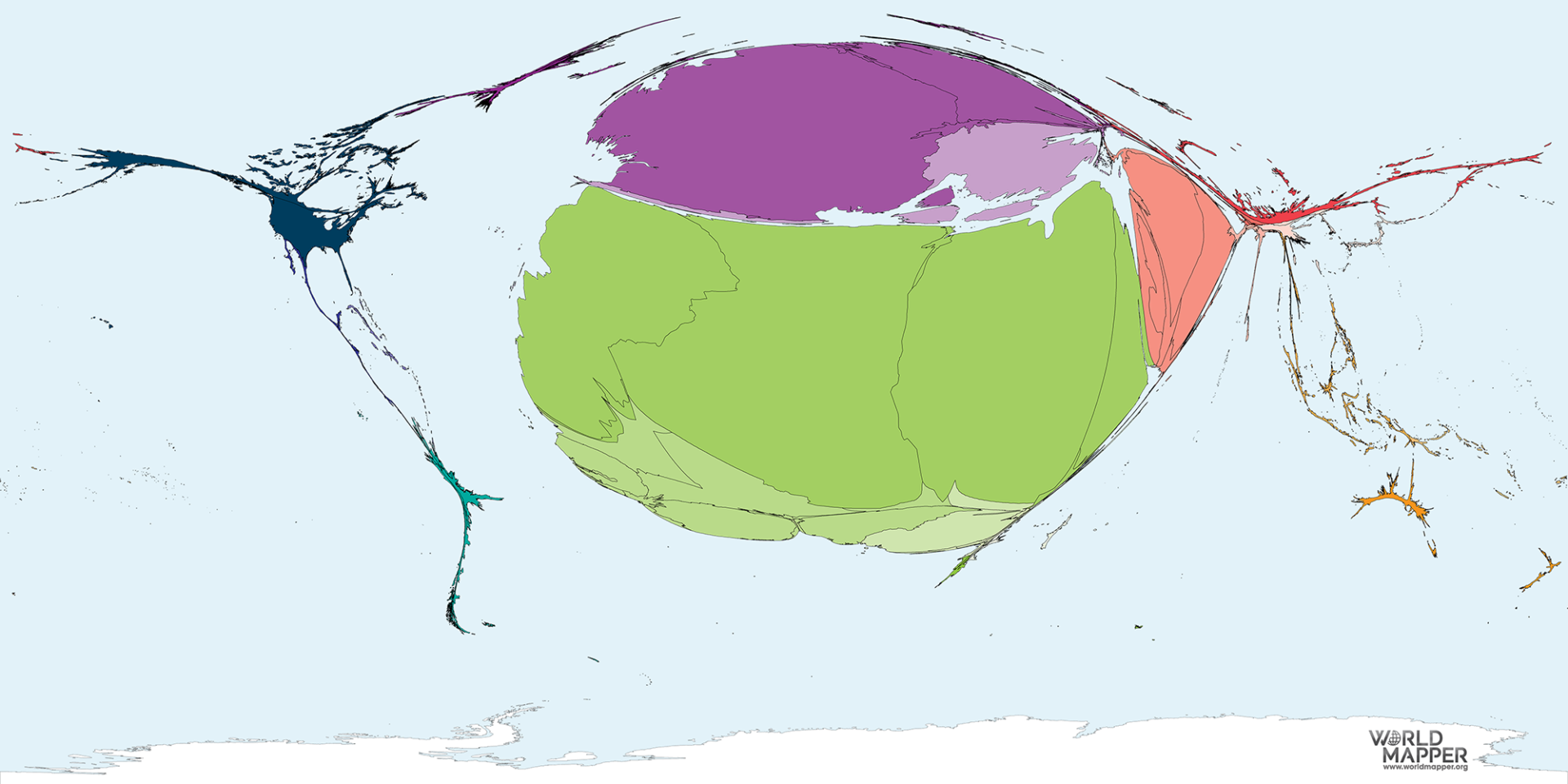 Migration To Tunisia 1990 2017 Worldmapper