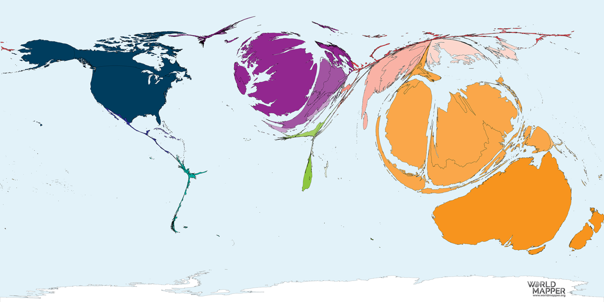Migration From Singapore 1990 2017 Worldmapper