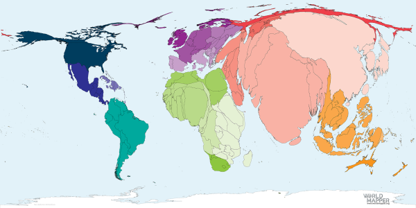 Population Year 2022 - Worldmapper