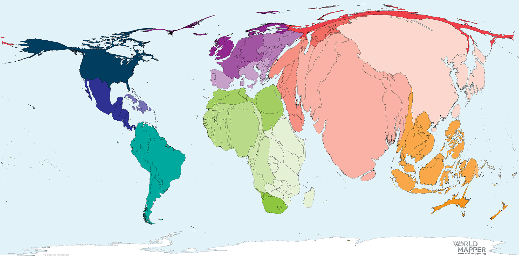 Population Year 2022 Worldmapper